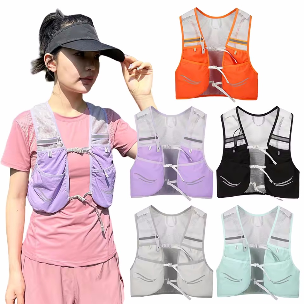 Reflective Vest Cycling - Reflective Running Vest Hydration Running Chest