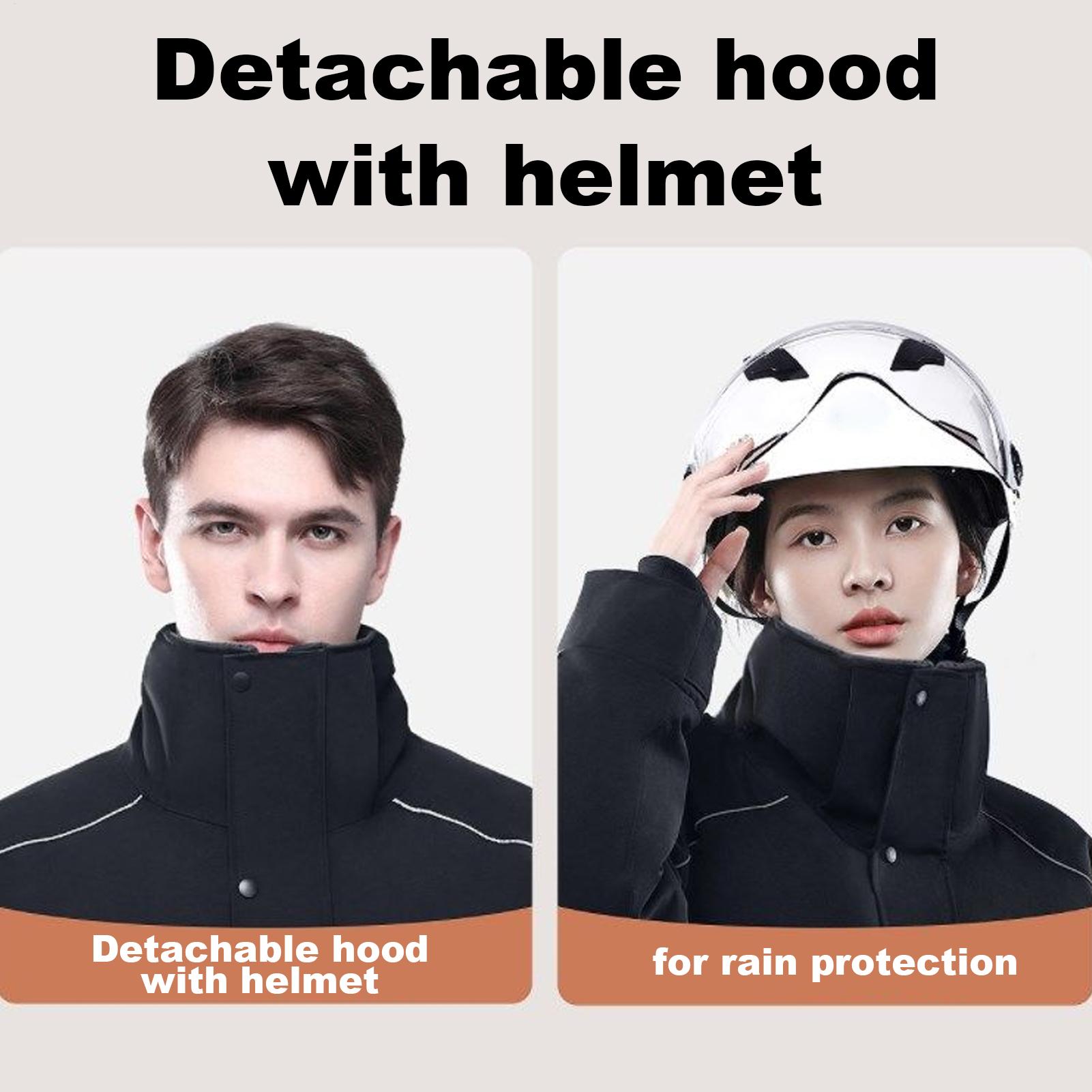 Cycling Commuter Jacket - Motorcycle Winter Jacket 4-Pockets Warm Clothes