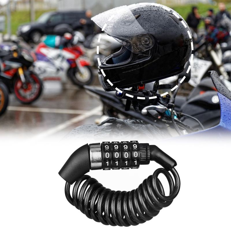 Chain Lock Combination - Motorcycle Bicycle Anti-Theft Chain 4-Digit Password