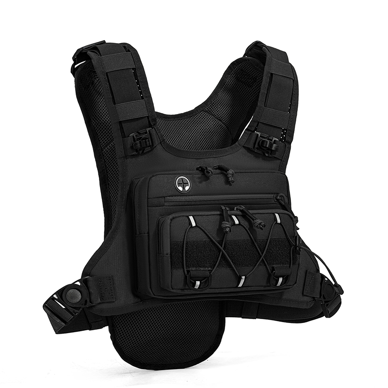 Reflective Vest Cycling - Tactical Bag Front Chest Rig Vest