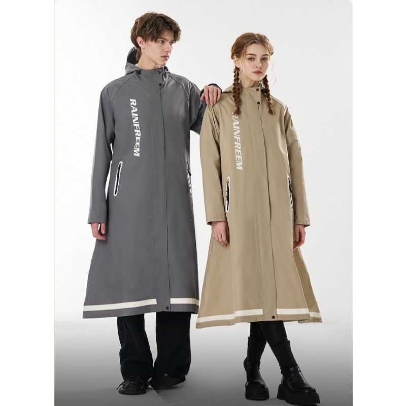 Cycling Commuter Rain Gear - Oversize Single Long Style Raincoat Adult