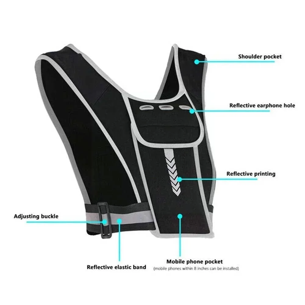 1Pcs Reflective Running Vest,  - Reflective Vest Cycling 评论和价格