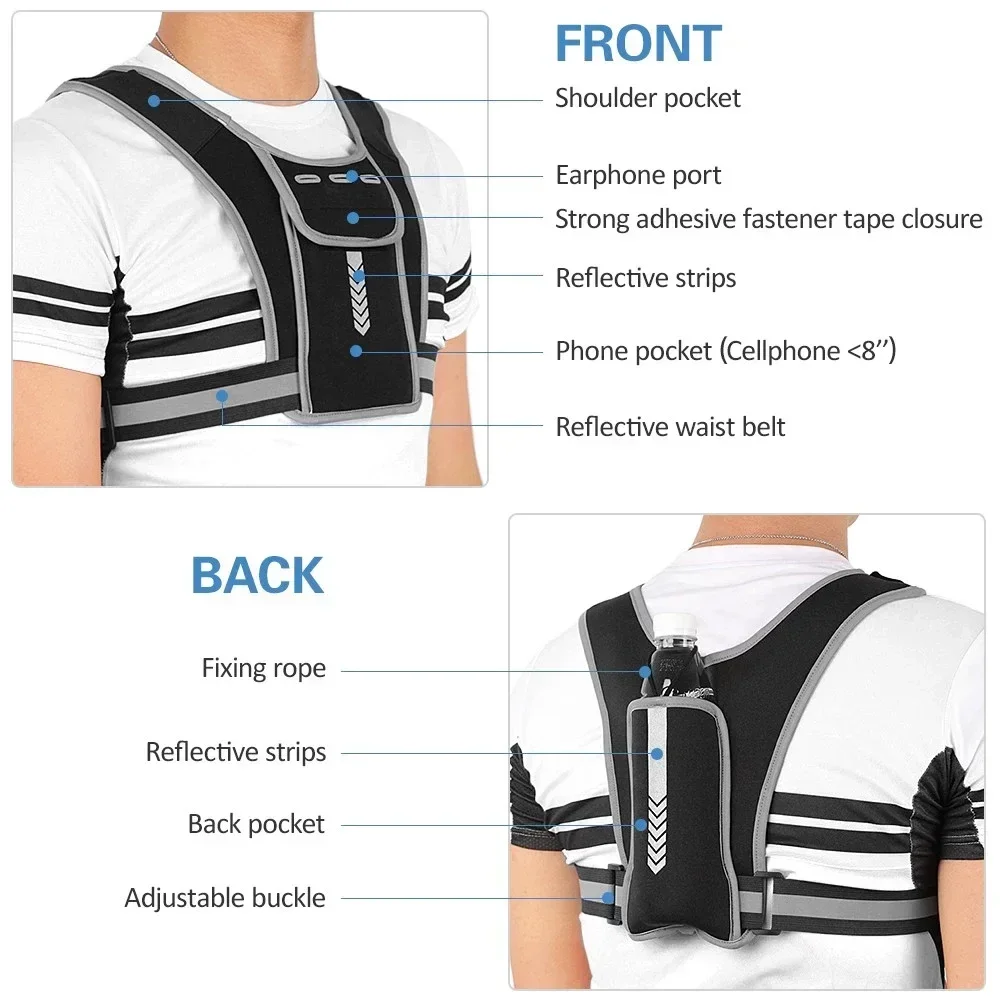 1Pcs Reflective Running Vest,  - Reflective Vest Cycling 评论和价格
