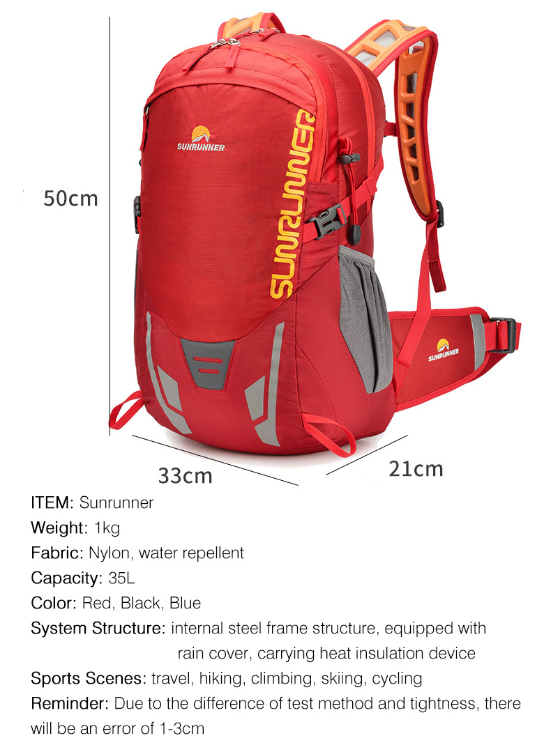 35L Hiking Backpack Bag Large  - Cycling Journey 评论和价格