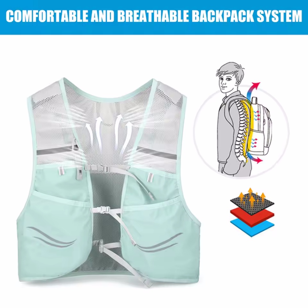 Reflective Running Vest Hydrat - Reflective Vest Cycling 评论和价格
