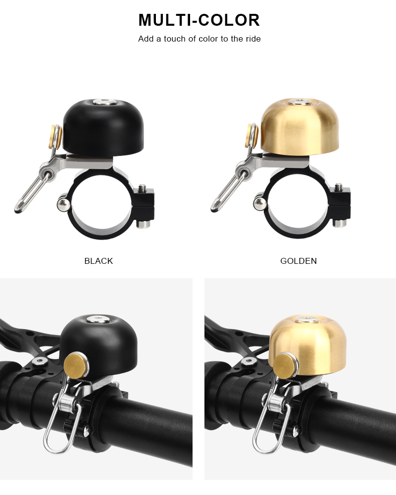 Retro Bicycle Bell Copper Clas - Bell Handlebar Ring 评论和价格