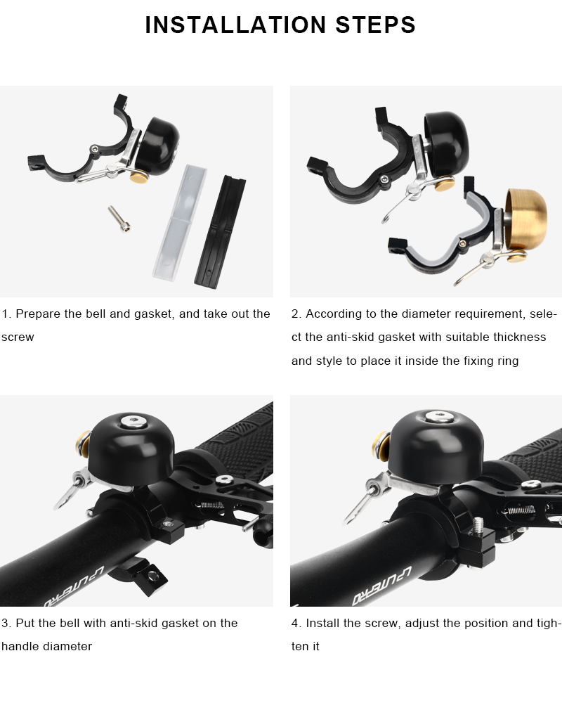 Retro Bicycle Bell Copper Clas - Bell Handlebar Ring 评论和价格