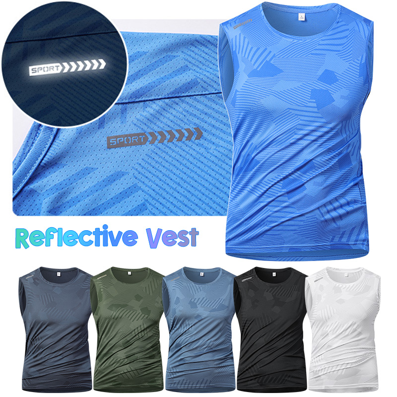 Man Running Reflective Vest Su - Reflective Vest Cycling 评论和价格