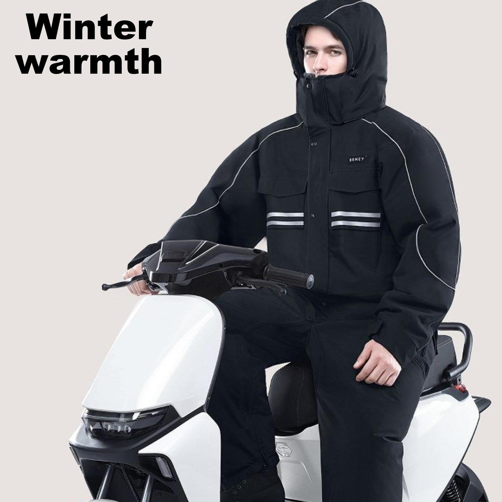 Motorcycle Winter Jacket 4-Poc - Cycling Commuter Jacket 评论和价格