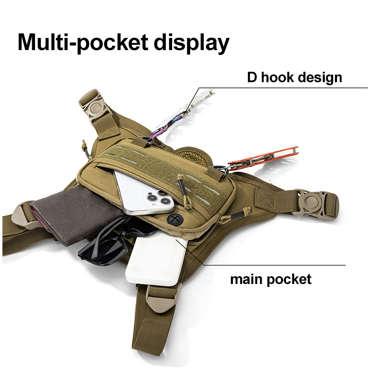 Tactical Front Chest Rig Bag V - Reflective Vest Cycling 评论和价格