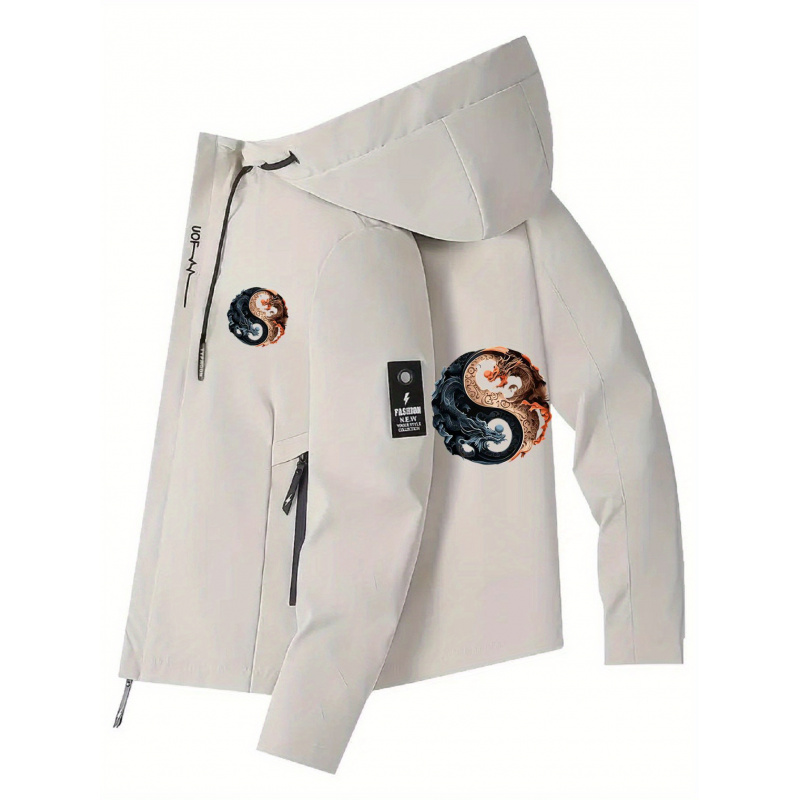 Men's Hooded Jacket - Zippered - Cycling Commute Jacket 评论和价格