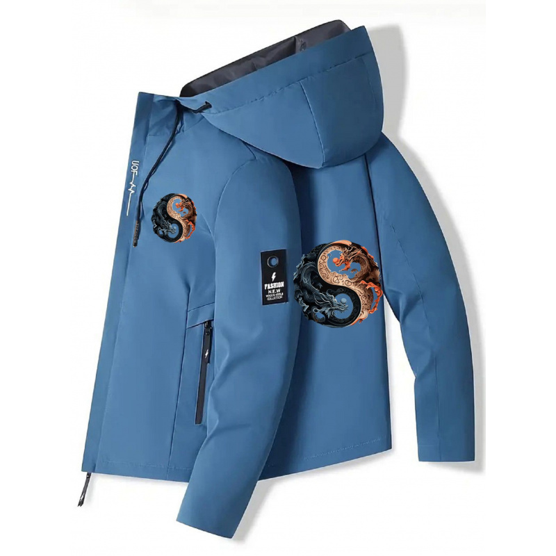 Men's Hooded Jacket - Zippered - Cycling Commute Jacket 评论和价格