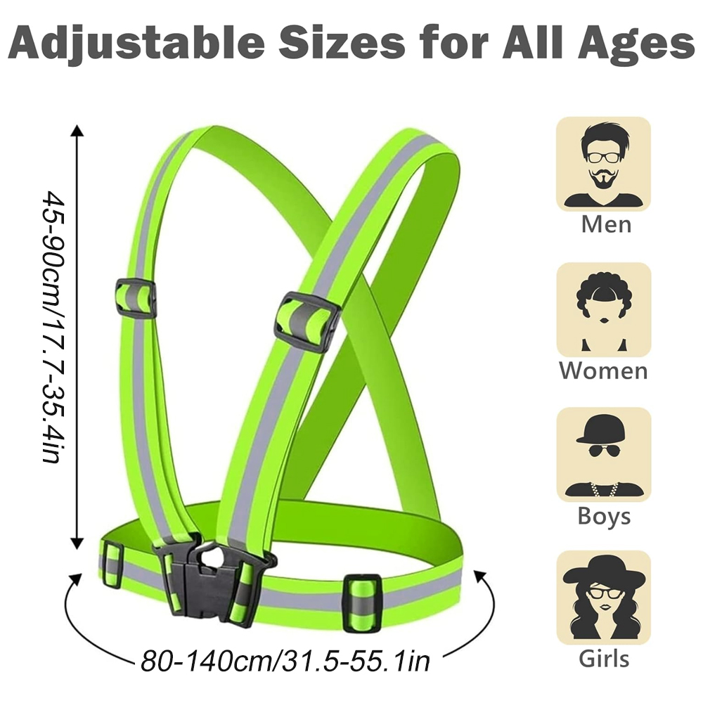 1Pcs Night Running Vest High V - Reflective Vest Cycling 评论和价格
