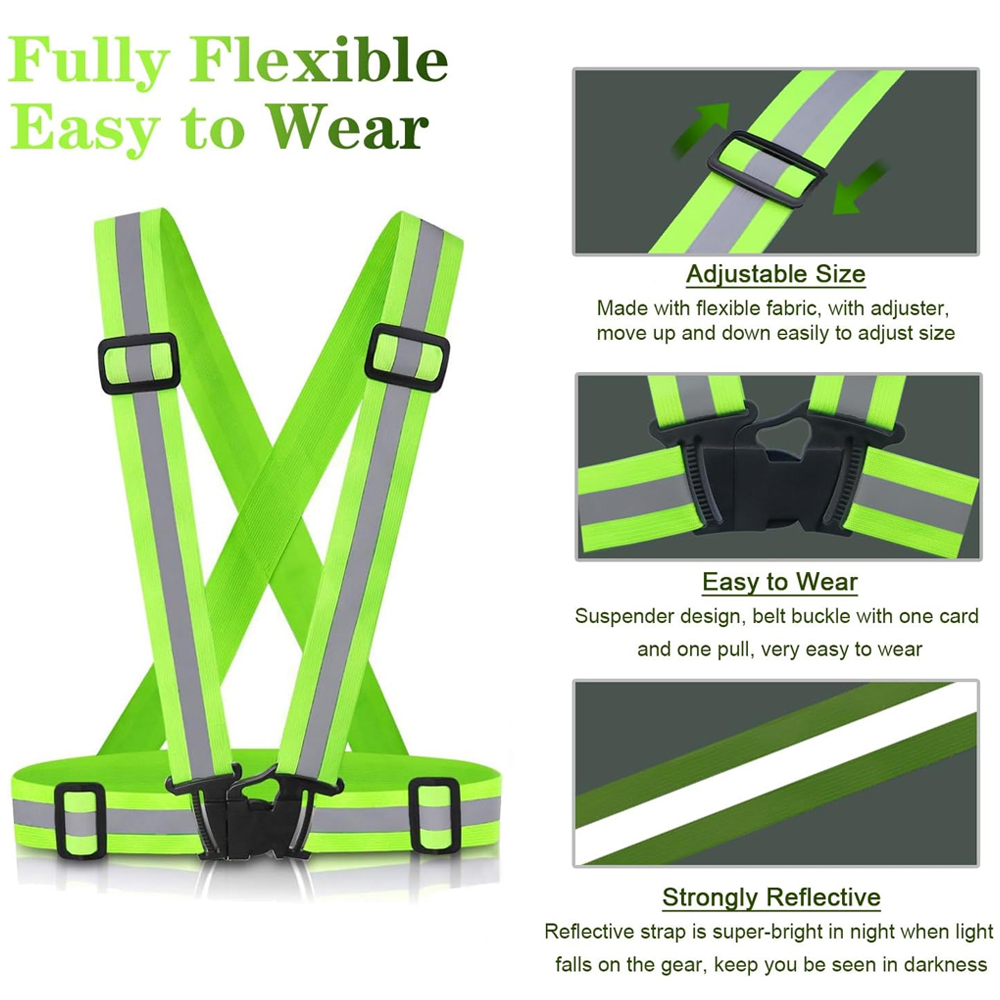 1Pcs Night Running Vest High V - Reflective Vest Cycling 评论和价格