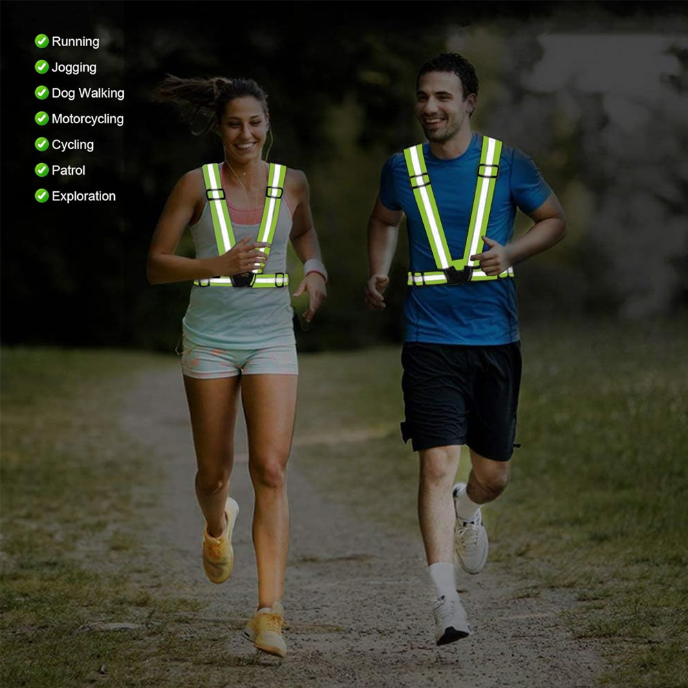1Pcs Night Running Vest High V - Reflective Vest Cycling 评论和价格