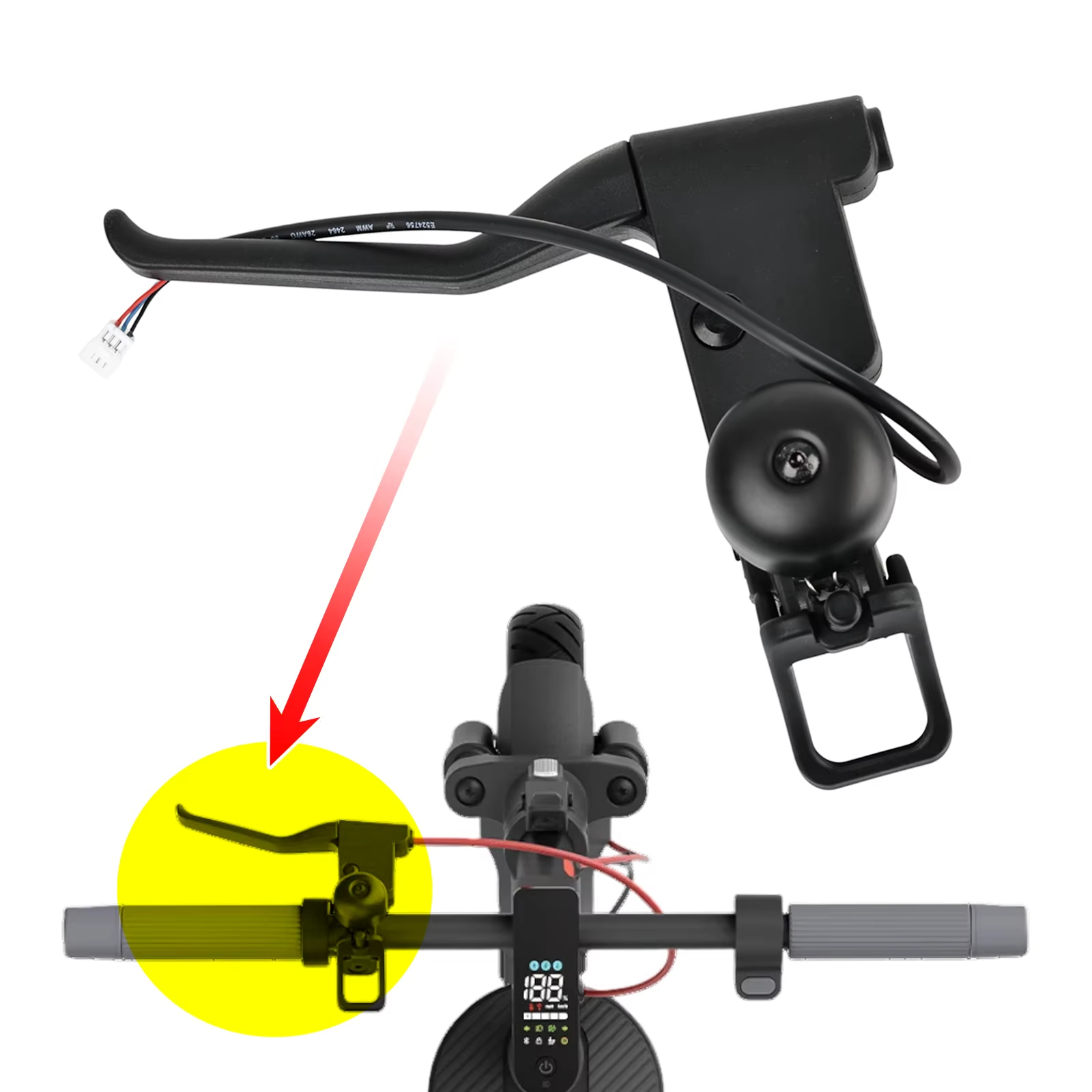 Brake Lever For Xiaomi 5 / 5 M - Bell Handlebar Ring 评论和价格