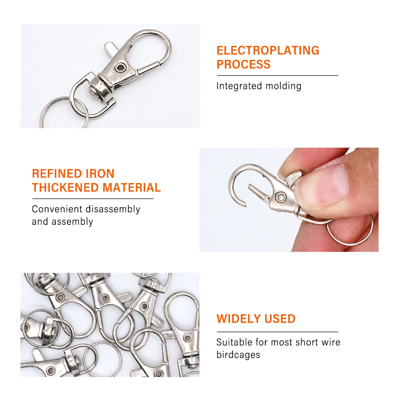 10Pcs Cage Accessories Door Bu - Chain Lock Combination 评论和价格