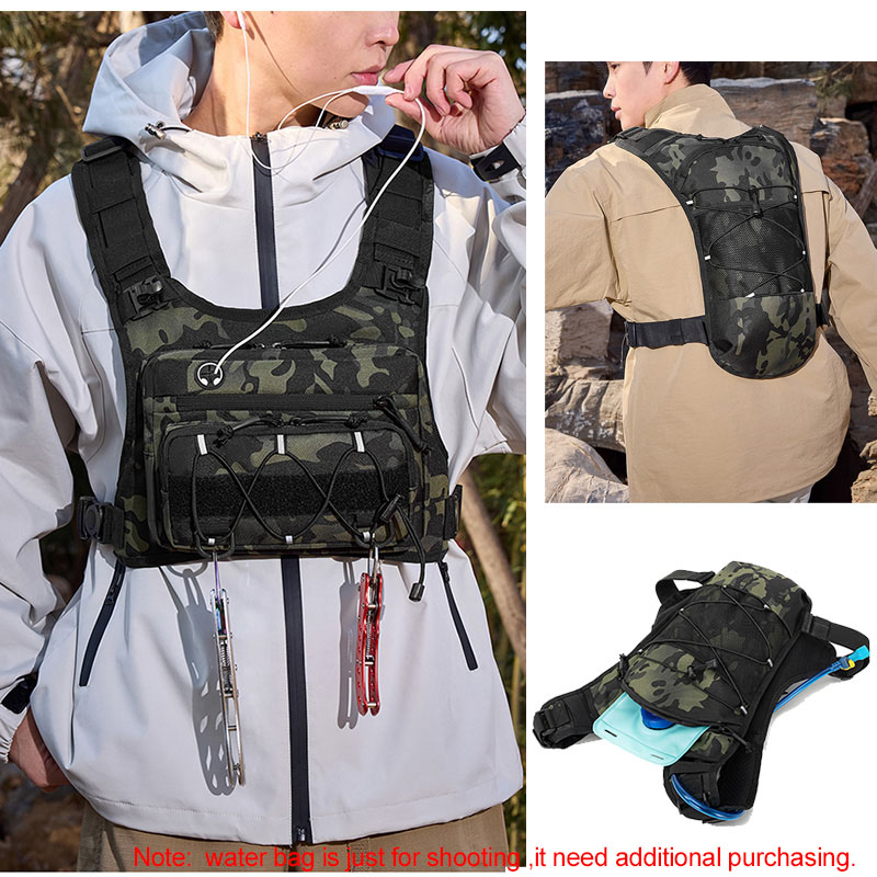 Tactical Bag Front Chest Rig V - Reflective Vest Cycling 评论和价格