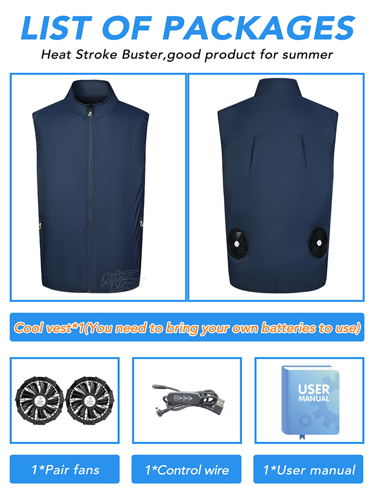 Fan Vest Wearable Cooling Air- - Cycling Commute Clothes 评论和价格