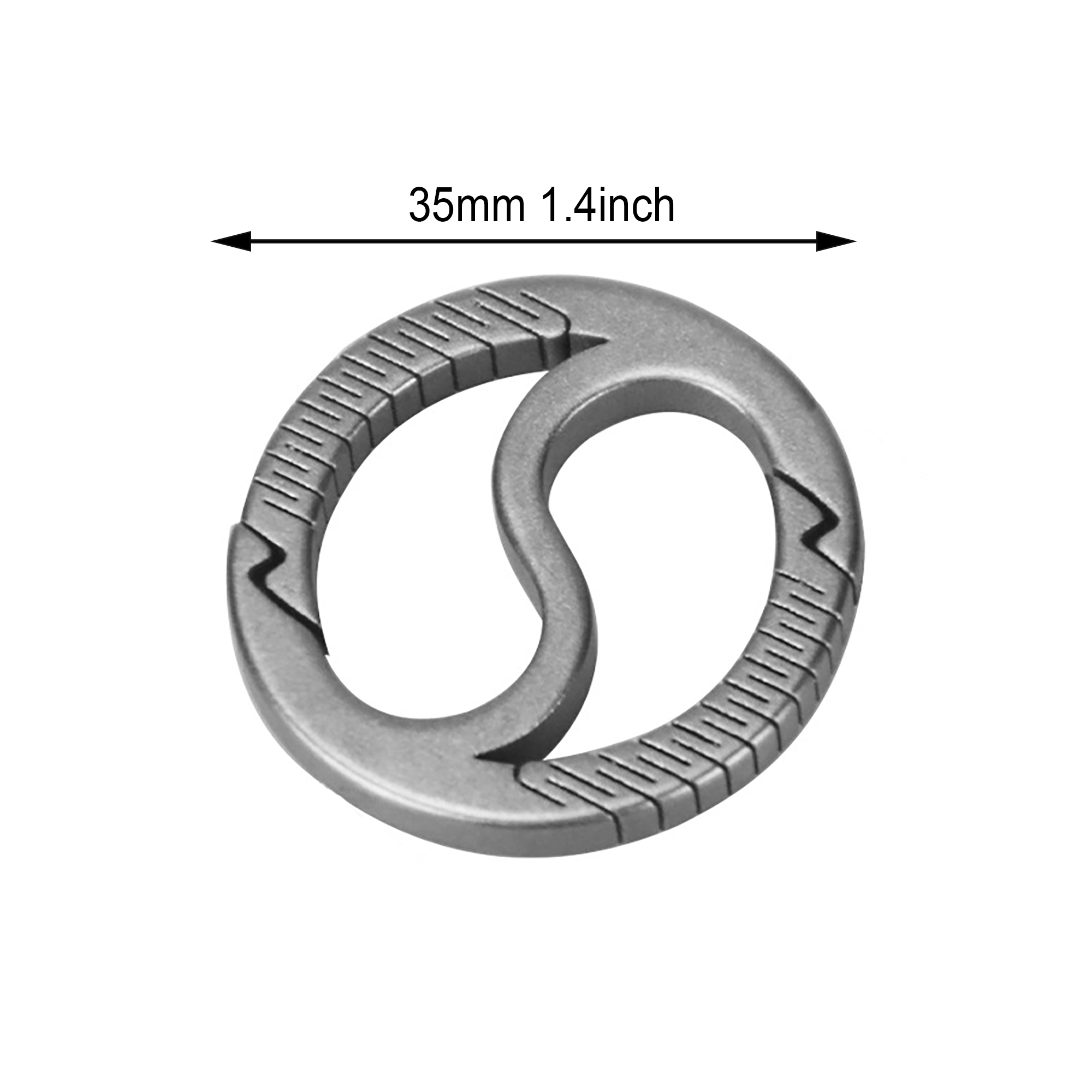 Unique simple Solid titanium S - Chain Lock Combination 评论和价格