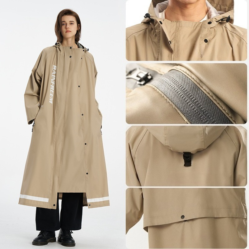 Oversize Single Long Style Rai - Cycling Commuter Rain Gear 评论和价格