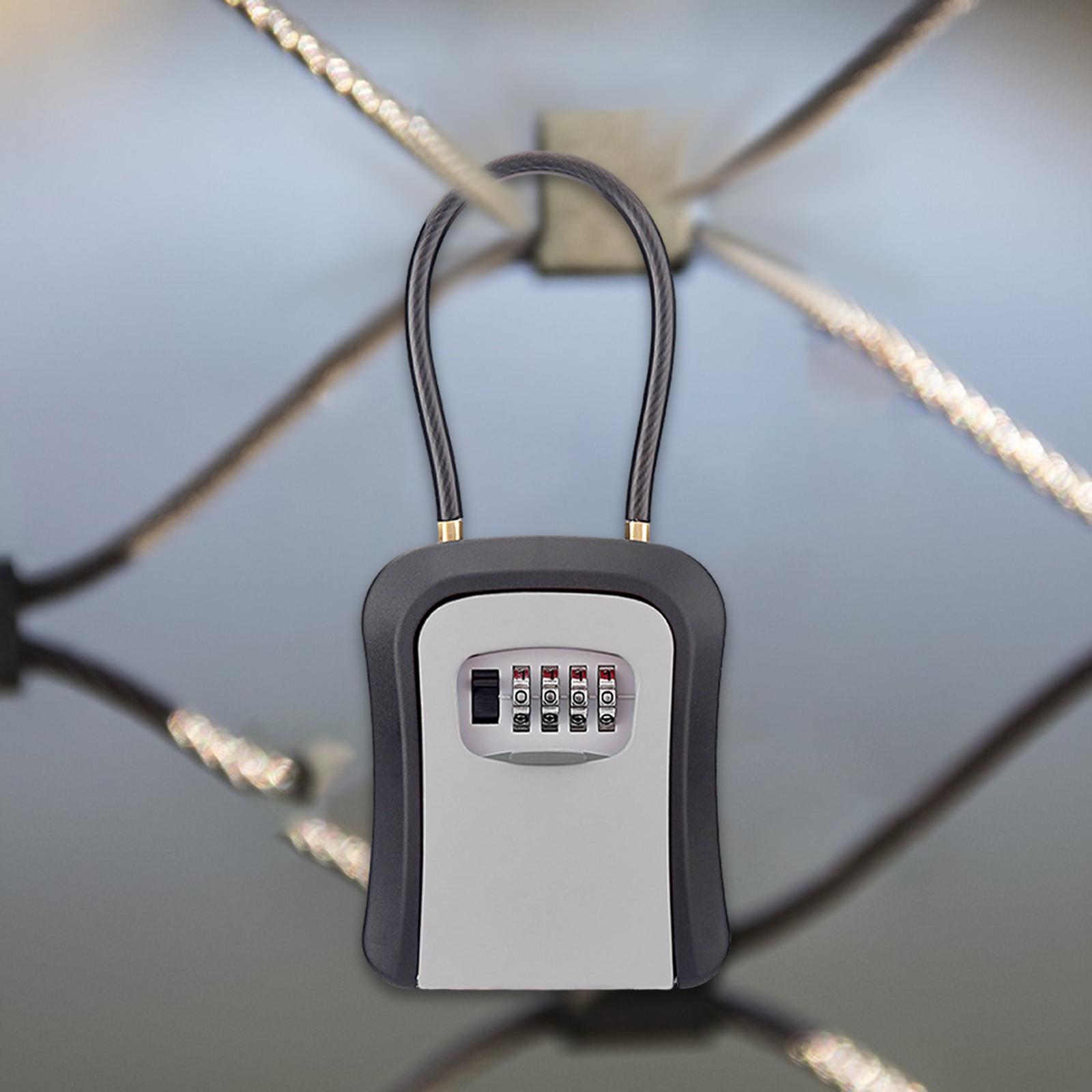 Key Lock Box Key Security Box  - Chain Lock Combination 评论和价格