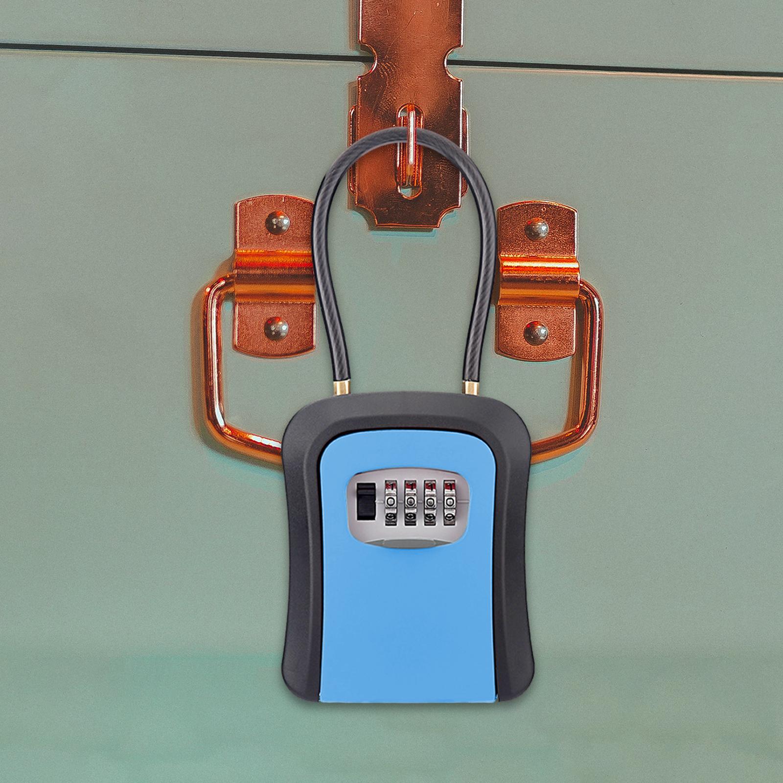 Key Lock Box Key Security Box  - Chain Lock Combination 评论和价格
